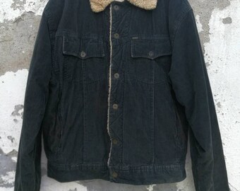 Vintage Scotch & Soda lined Corduroy jacket padded cord jacket 80s 90s size M/L