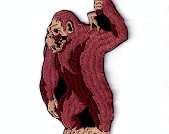 King Kong Gorilla holding woman Retro 1970's Vintage Sewing Patch Applique