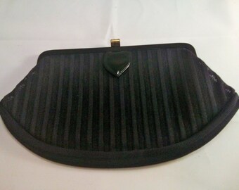 Vintage Collection - Black Fabric Clutch