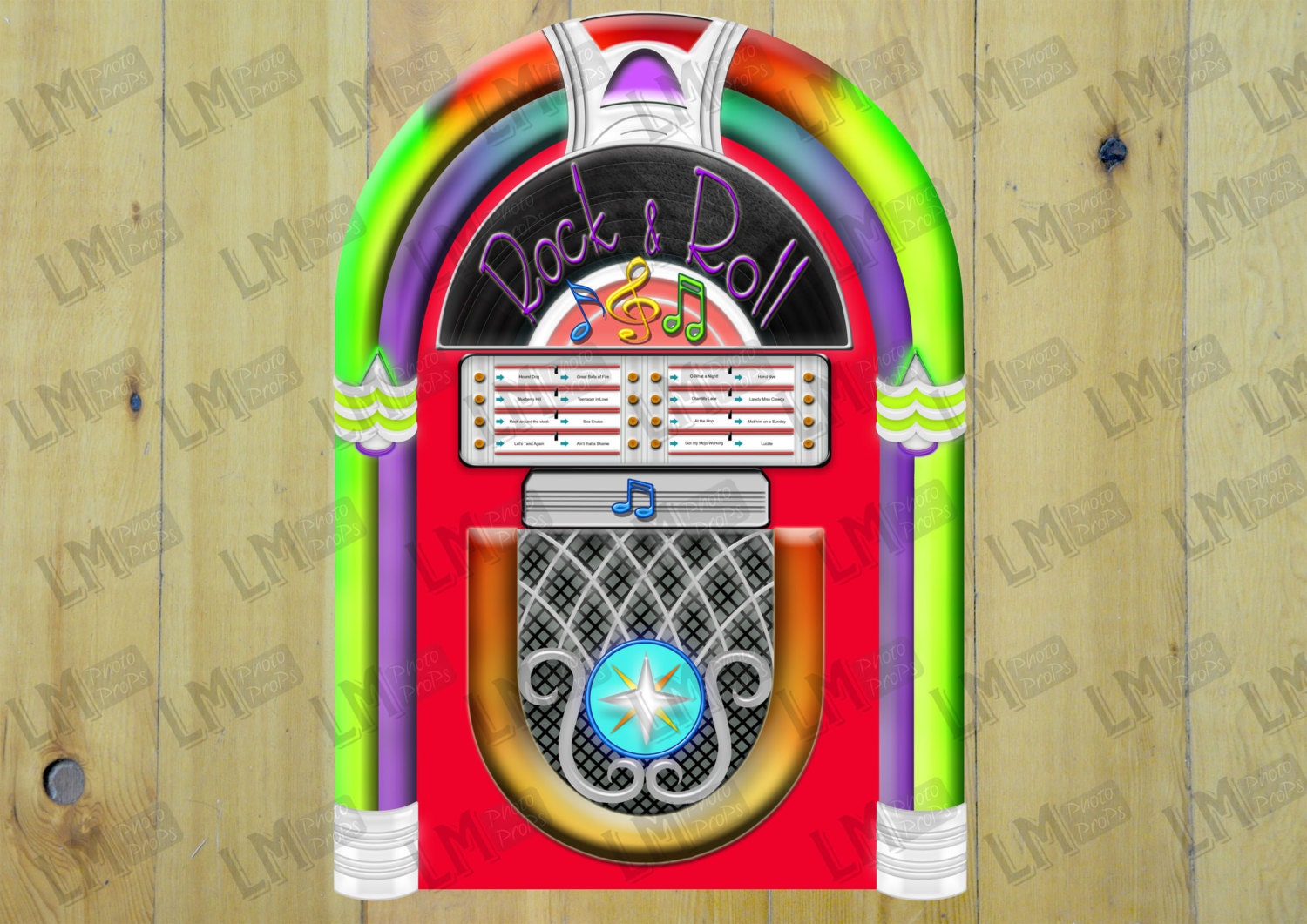 Fifties Jukebox Photo Booth Prop Jukebox Props Jukebox Photo