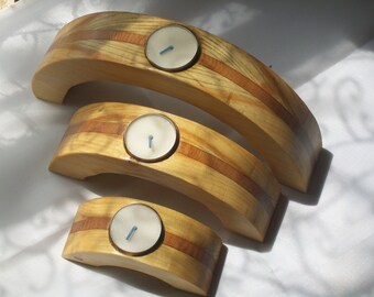 Semi circle candle holders