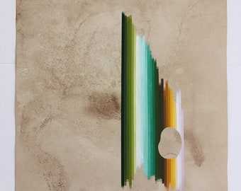 Original painting with negative space