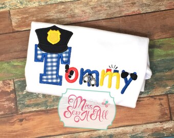 Police Monogram Shirt, Custom Police Shirt, Police Name Shirt