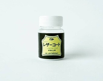 Clear Coating for Leather Vegetable Tanned Water Resistant Acrylic Resin (Mild Glossy) Original Product by Craft Sha Japan Made in Japan