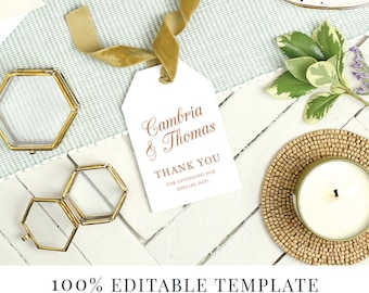 wedding favor tags template word