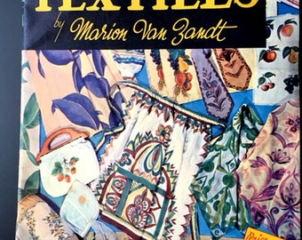 Vintage How to Paint on Textiles Book by Marion Van Zandt