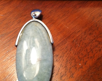 Amazonite and Sterling Silver Pendant