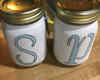 Large Salt and Pepper Shakers - White