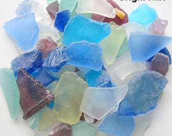 Beach House Decor Bulk Sea Glass, Nautical Wedding Decor Bulk Beach Glass, Bulk Seaglass, Beach Wedding Decor, BRIGHT MIX, 2 Lbs, #SGBBM