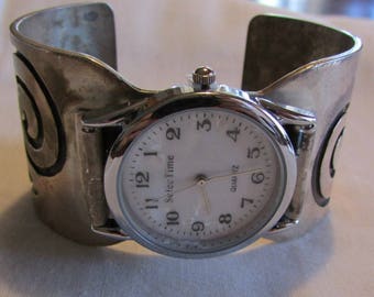 Sterling Silver Watch Bracelet Cuff