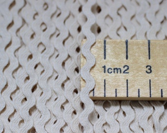 Rick Rack Trim in 6mm Width Made From 100% Organic Cotton