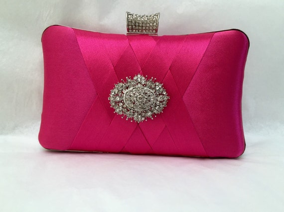 pink and red clutch