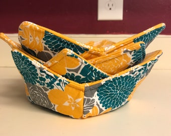Microwave Bowl Cozy, Bowl Cozy, Soup Bowl Cozy, Microwavable Bowl Cozy, Ice Cream Cozy, Housewarming Gift, Eco Friendly Gift, Kitchen Decor