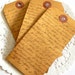 Coffee Stained Script Tags. French Script. Embellishment. Vintage Tags. Scrapbook Ephemera. Junk Journal Paper. French Ephemera. Gift Tags.