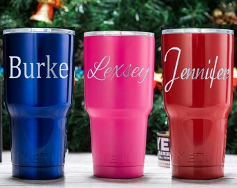 Your name monogram yeti cup name custom yeti mug 20oz 30oz yeti cup ideas gift for men gift for women