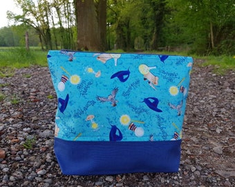 Blue Wizard Zipper Bag