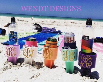 Beach Spiker, Beach Cup Holder, Monogrammed Beach Spiker, Spring Break Beach Cup Holder, Beach Drink Holder, Beach Spike, Drink Holder