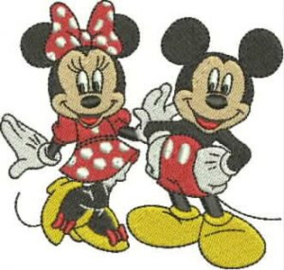 Mickey and Minnie Mouse Machine Embroidery Designs Mickey