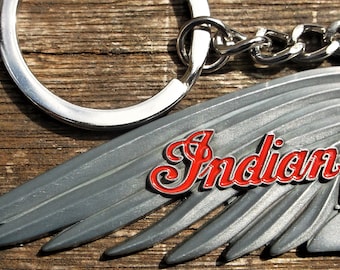 Indian motorcycle metal keychain / keyring 7 x 3 cm