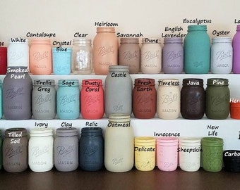 Mason Jars, Add-On Mason Jars, Mason Jar Decor, Painted Mason Jars, Clear Mason Jars, Pint Size Jars, Quart Size Jars, Jelly Jars