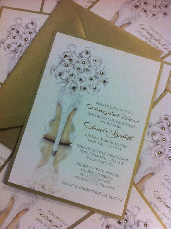 Shoe Bridal Shower Invitations 8