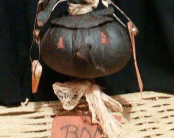 Primitive Witchy Pumpkin