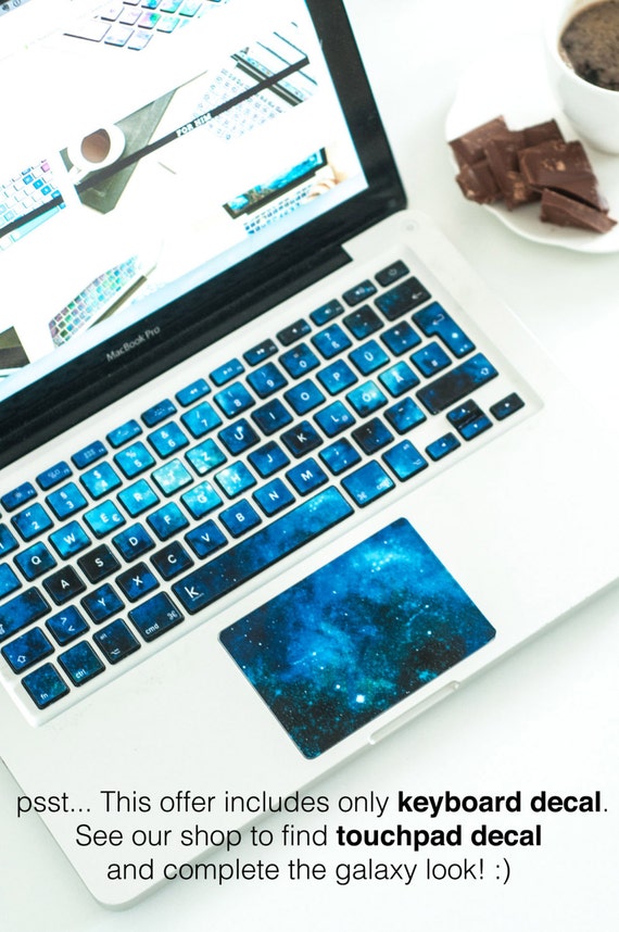Keyboard decal macbook Pro Laptop decal galaxy Keyboard decals