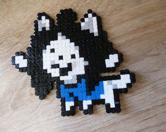 Corgi Dog Keychain Magnet Sprite Perler beads Hama beads