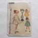 Girls' Sleeveless Jiffy Dress - size 4 - vintage sewing pattern - early 1960s