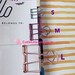 Planner Clips Hollow Binder Clips-Stationary/Office/Binder/Decorative Clip-Rose Gold, Silver, Gold,Turquoise,Hot Pink,Antique Blass-3 Size