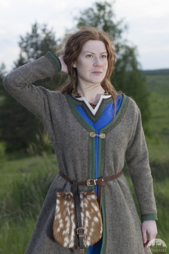 Womens Coat Viking Kaftan Ingrid Woolen Coat Womens Coat Viking Kaftan Ingrid Woolen Coat