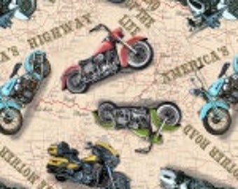 American Dream Motorcycles, Blank Textile 45" wide
