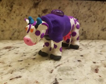 Clay cow | Etsy