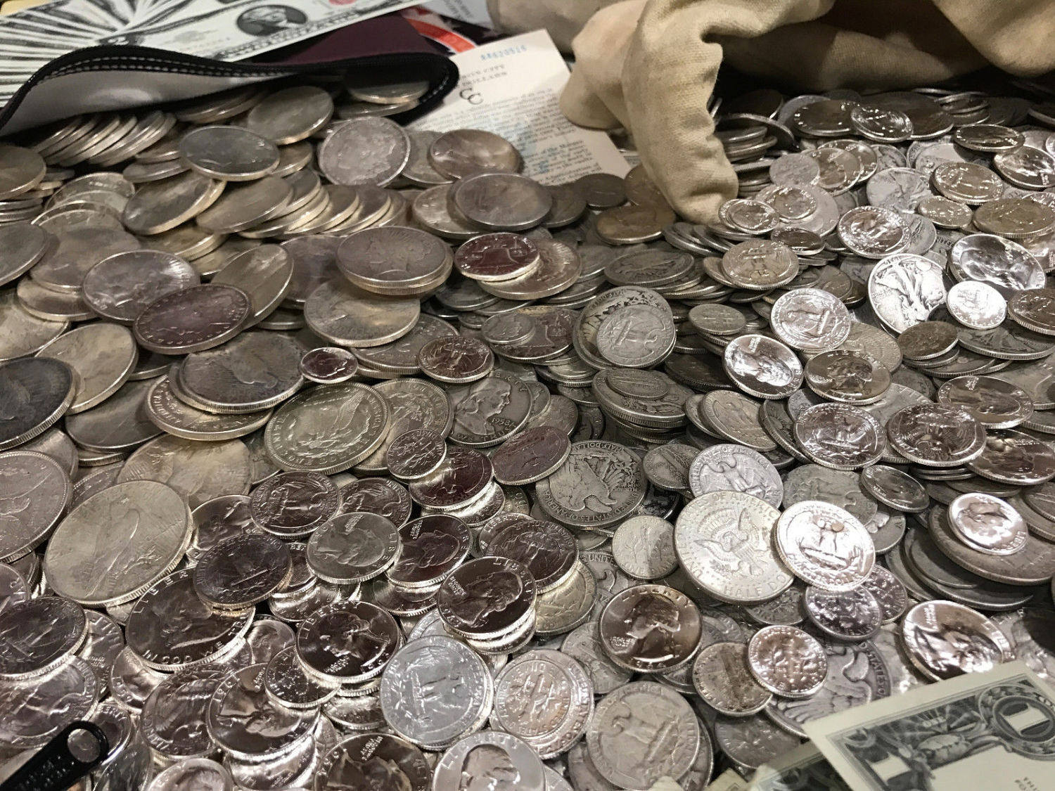 Estate Sale Lot Old US Coins Gold Silver Bullion Hoard