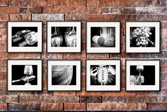 Wine photography set of 8 5x7 or 8x10 prints wine print set Wine photography set of 8 5x7 or 8x10 prints wine print set