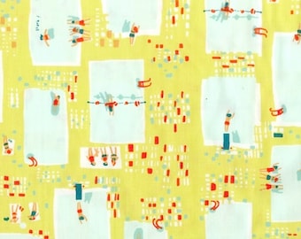 Heather Ross - Munki Munki Fabric - Swimming Pools Poolside - Not Pajamas - OOP Out Of Print VHTF