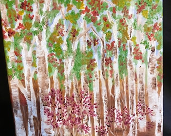 Trees Acrylic Painting