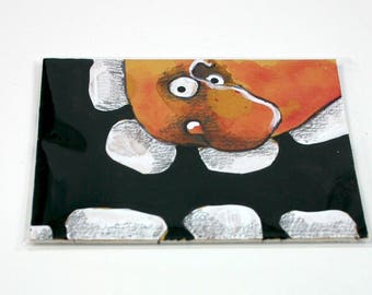 Yellow Monster original outsider art folk art