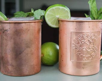 Moscow Mule Mug Solid Copper Mug Copper Moscow Mule Mug Engraved Mule Mug Personalized Moscow Mule Mug Embossed Moscow Mule Mug