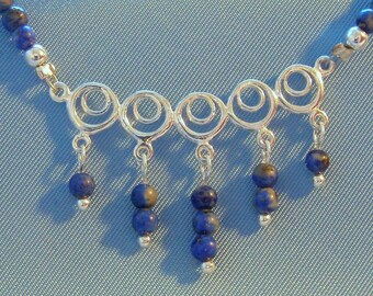 Lapis lazuli and sterling necklace