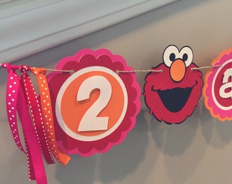 Elmo/Sesame Street Birthday Banner