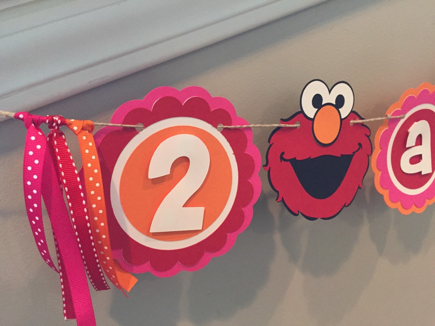 Elmo/Sesame Street Birthday Banner
