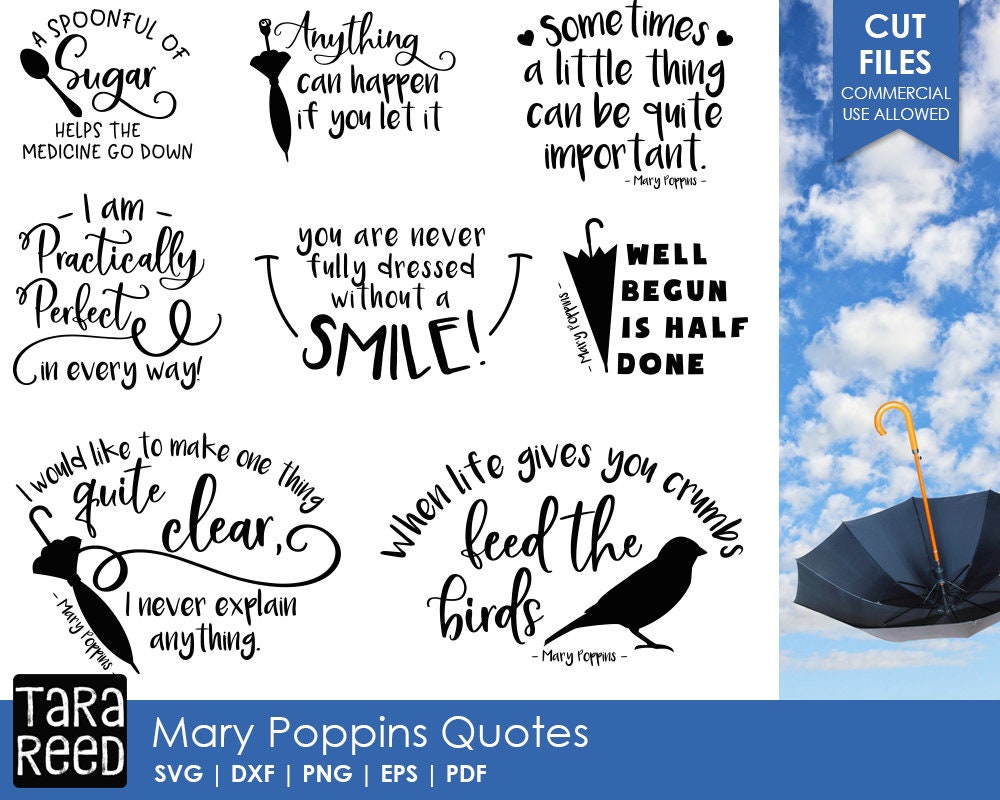 Download Mary Poppins svg / Mary Poppins quotes / svg files / svg ...