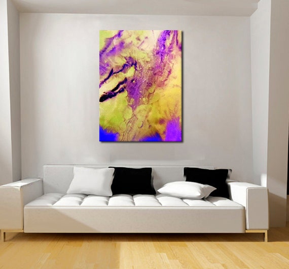 Oversized Print Metal Wall Art Industrial Decor Extra Large