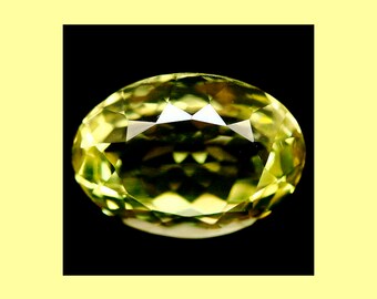 CITRINE (35691) * * * * Sparkly! 15 x 11mm Lemon Yellow Citrine (Quartz)