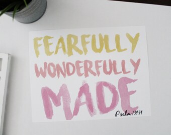 Psalm 139 Art Printable