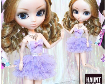 Pullip Doll Haunt Couture "Lush Lavender" high fashion doll clothes | Girly | Ruffles | Princess | Jun Groove