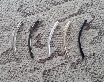 40 mm cord 2 mm curved brass tube