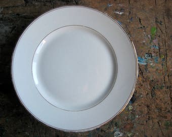 A vintage French compotier, white compotier, pedestal plate, cake stand, fruit plate, serving dish, porcelain