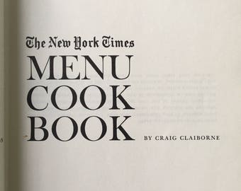 The New York times menu cook book hard bound